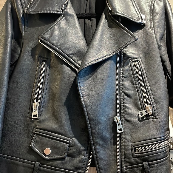 Zara Leather Coat - Picture 3 of 7